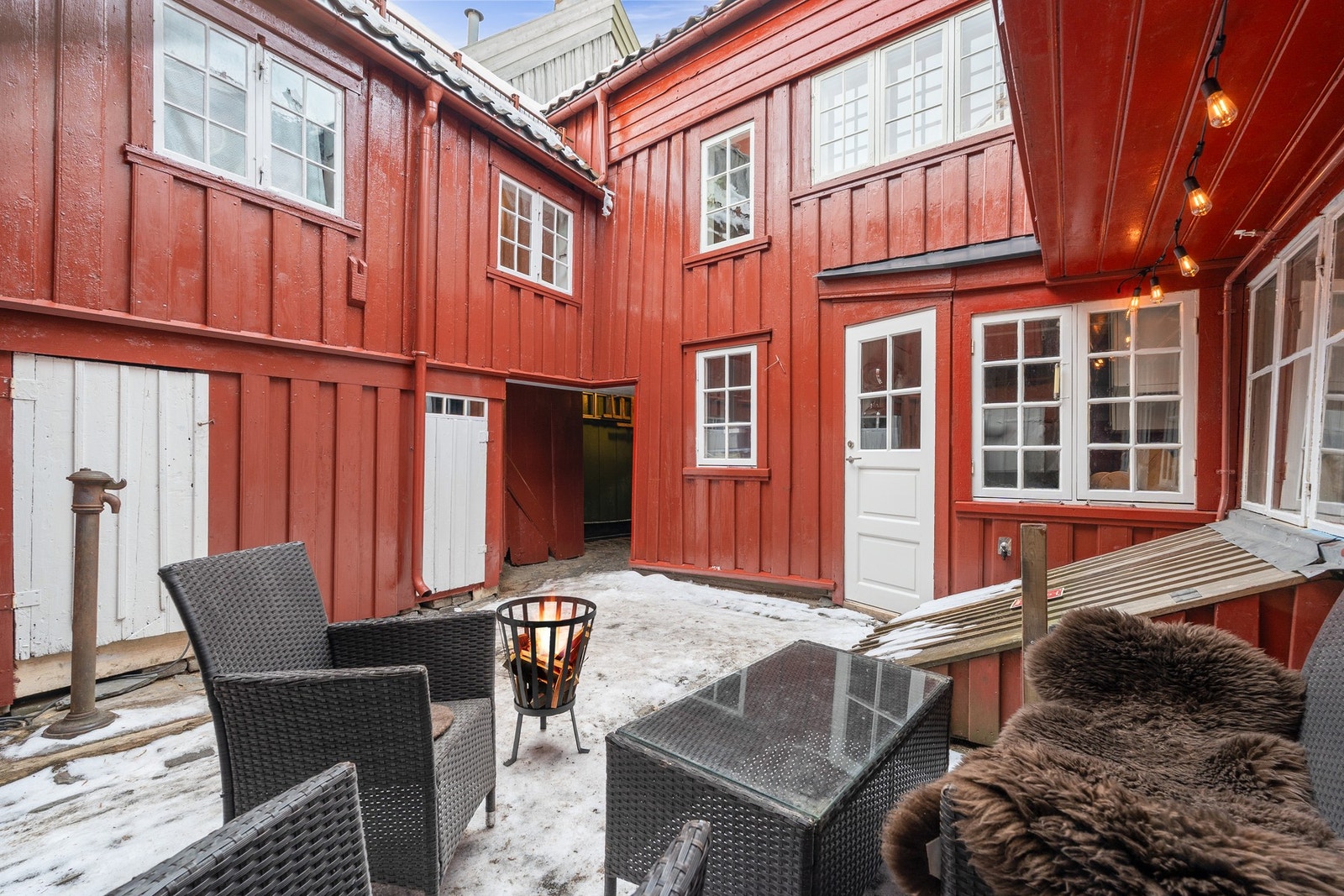 Her sitter man godt skjermet og kan nyte omgivelsene. Galleribilde