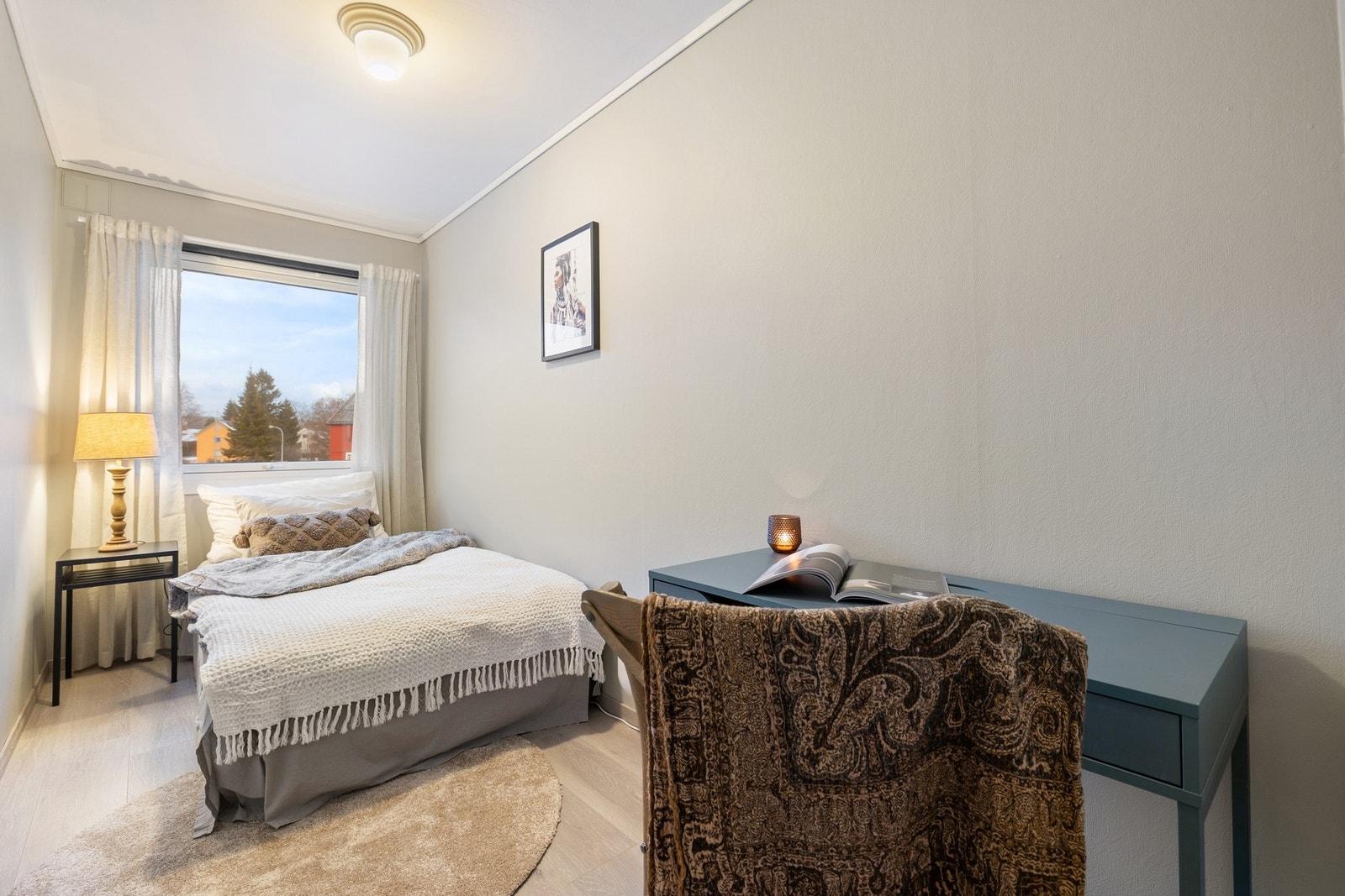 Leilighetens andre soverom er 8 kvm. Galleribilde