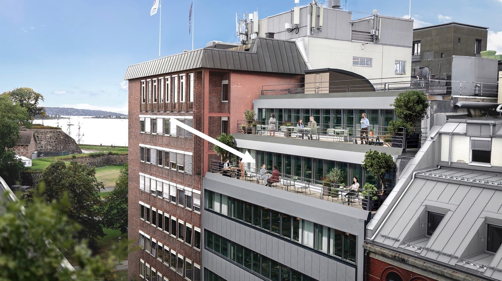 Ja, det er den største terrassen. Kun det beste er godt nok Galleribilde