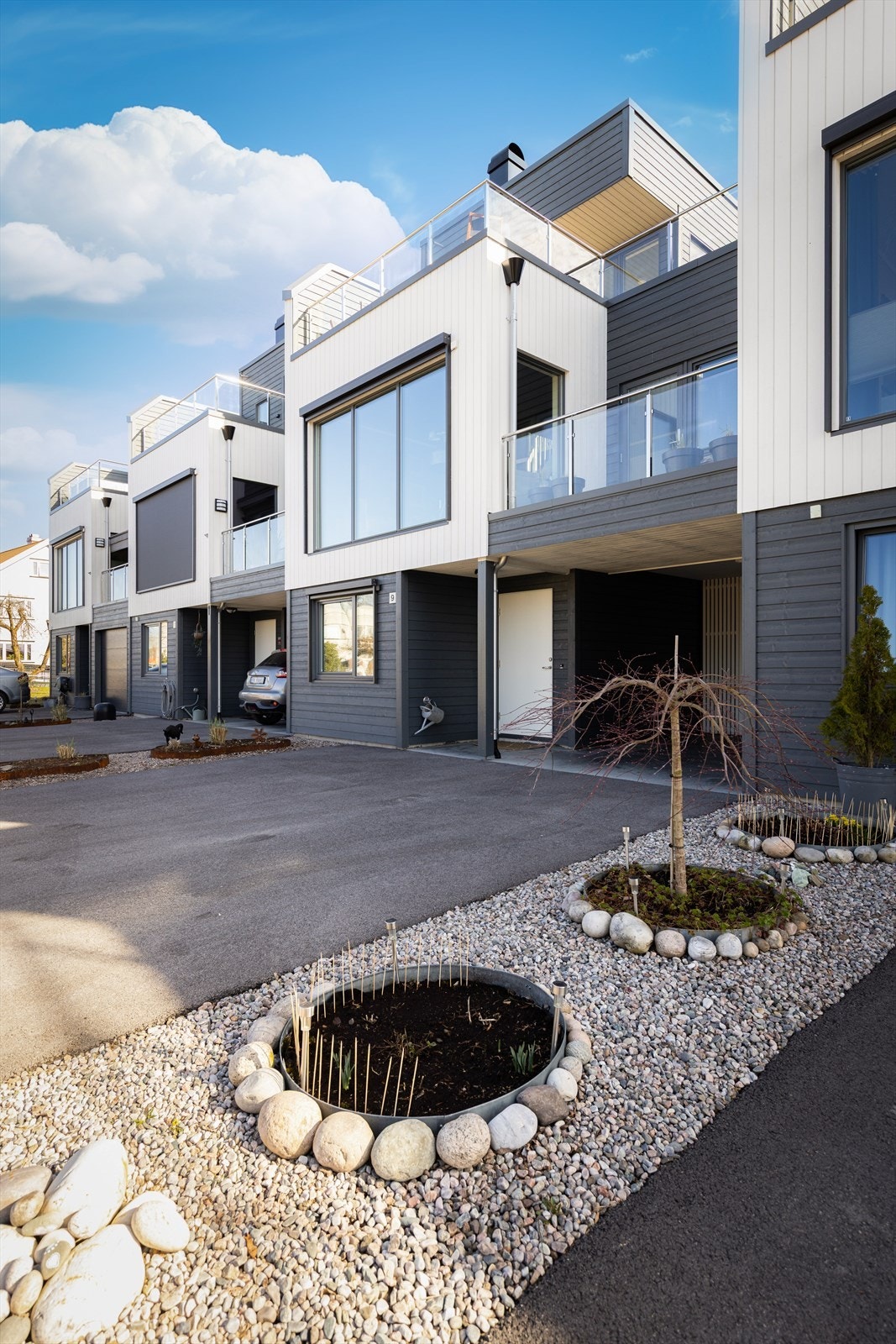 Borettslaget har lagt stor vekt på uteområdene, som fremstår som velstelte og gjennomførte. Galleribilde