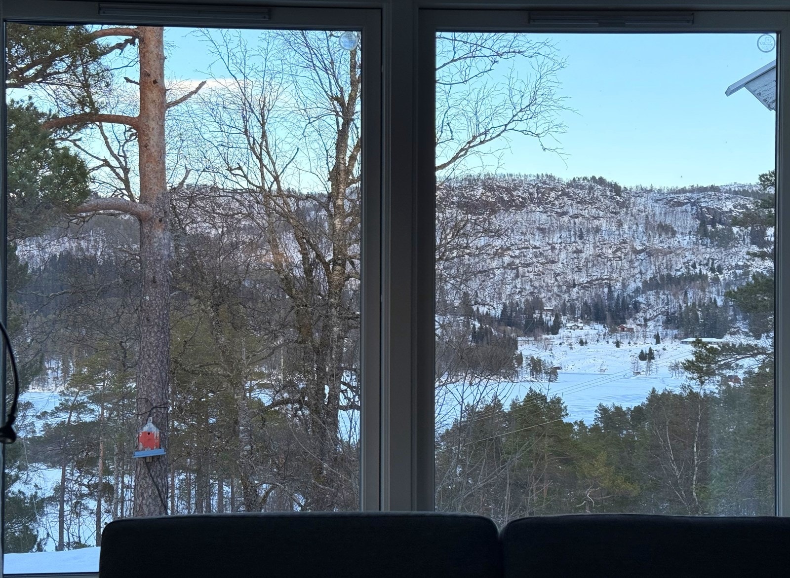 Utsikt fra stue mot Maldalsvatnet Galleribilde