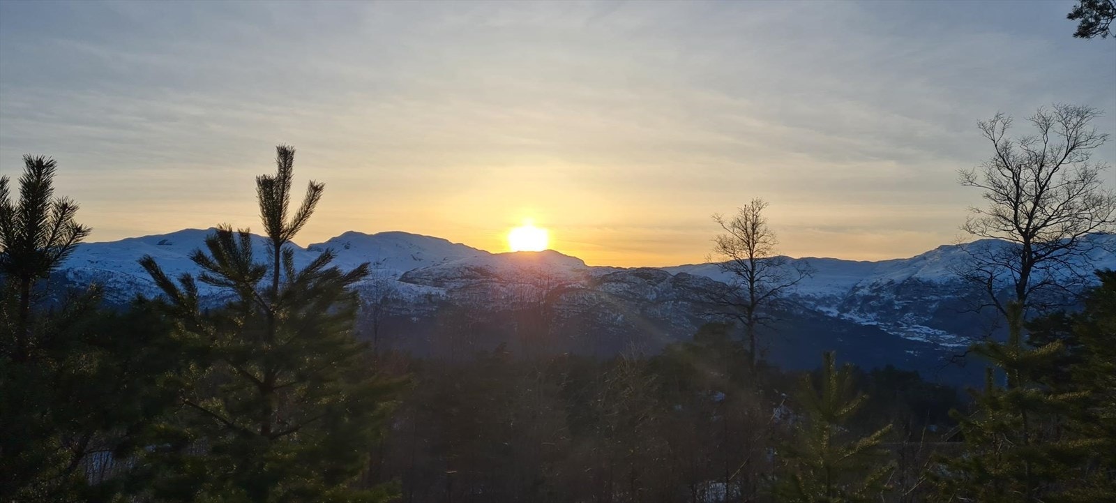 Utsikt - Solnedgang Galleribilde