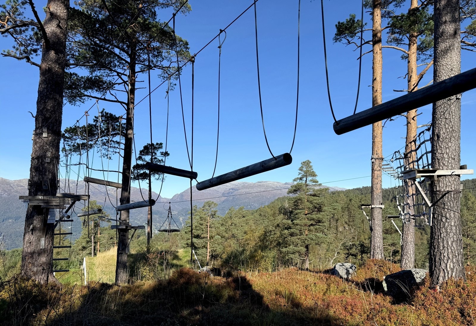 Klatrepark ved hytta (felles for hyttefeltet) Galleribilde