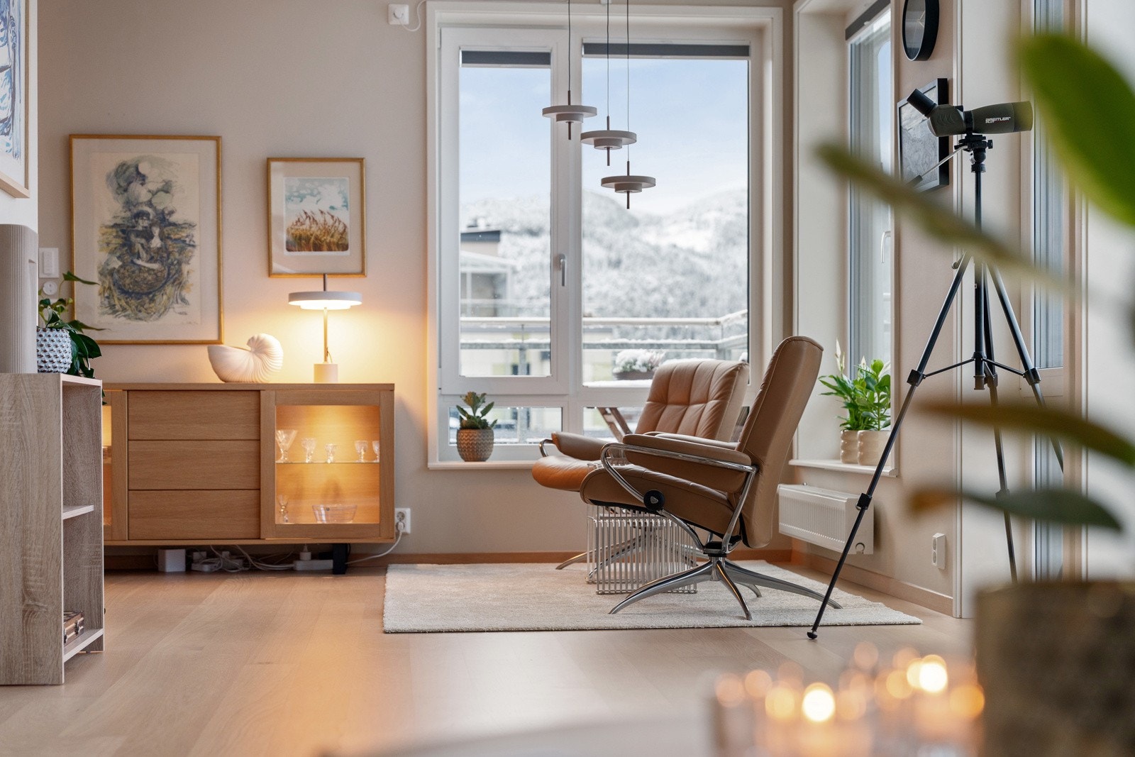 Her er det godt med plass til innredning i ulike soner. Galleribilde