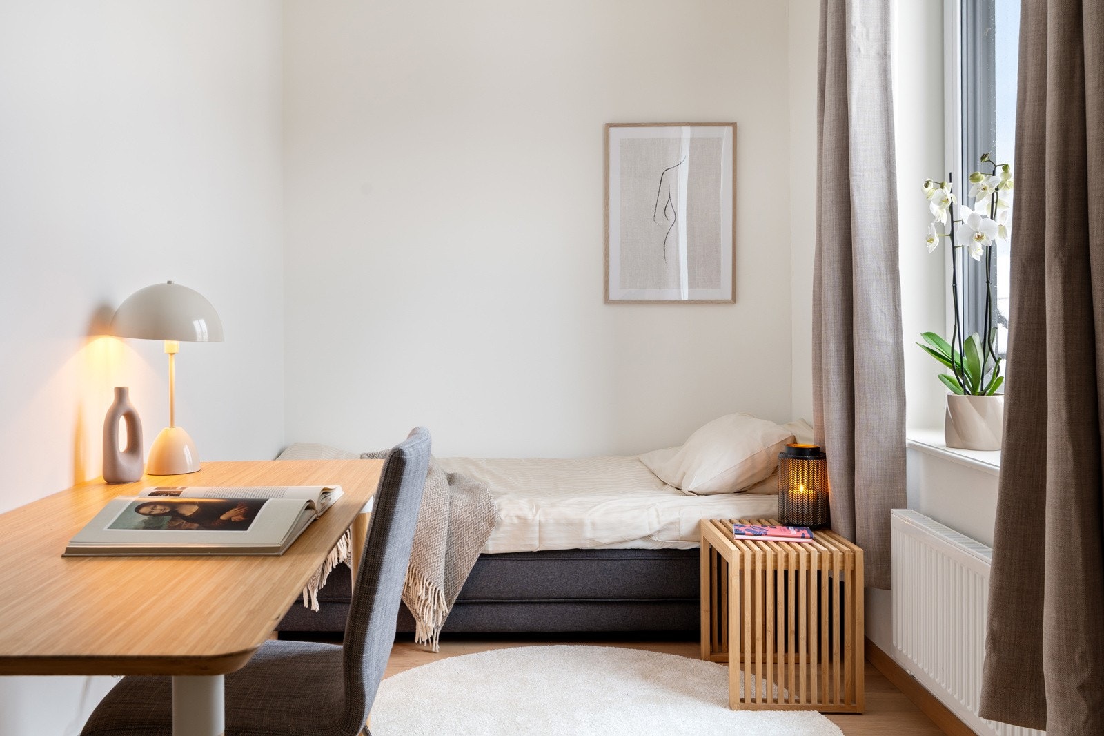 Det minste soverommet er målt til 10,5 kvm. Galleribilde