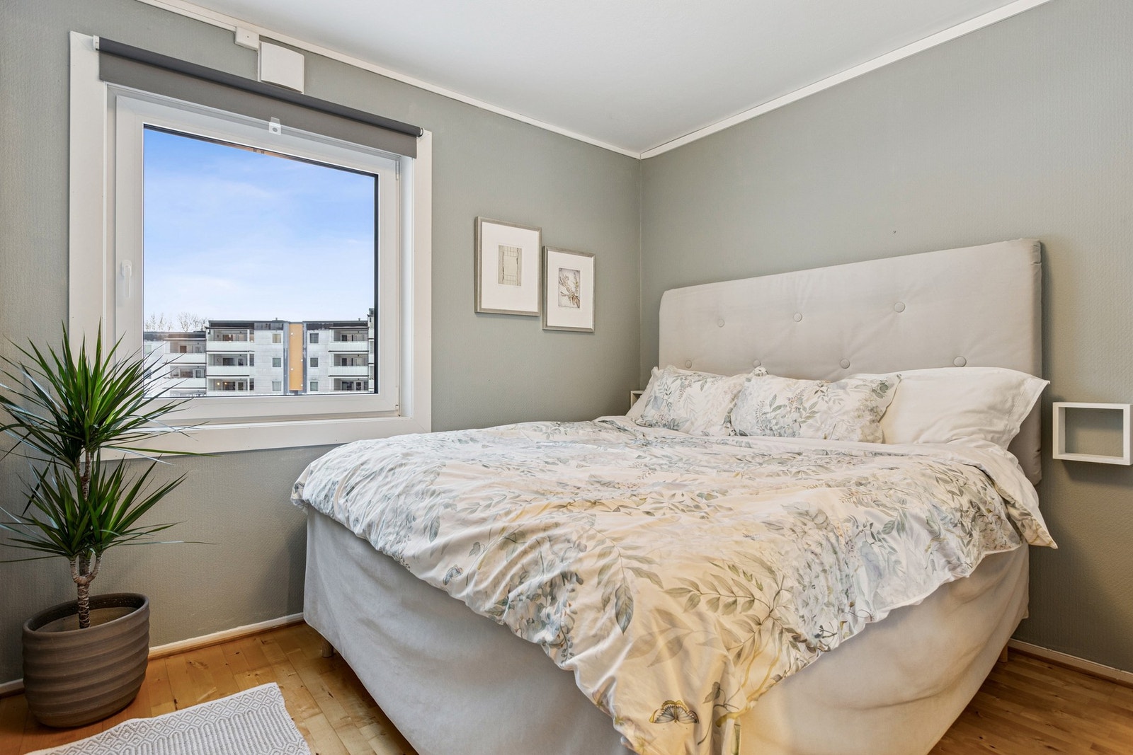 Det er totalt 2 soverom i leiligheten, begge av god størrelse. Galleribilde