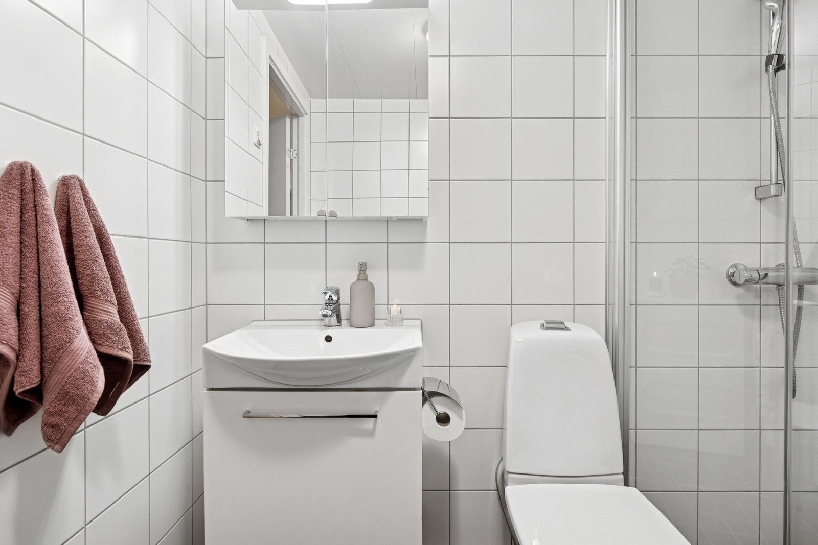 Her er det også opplegg for vaskemaskin og tørketrommel. Galleribilde