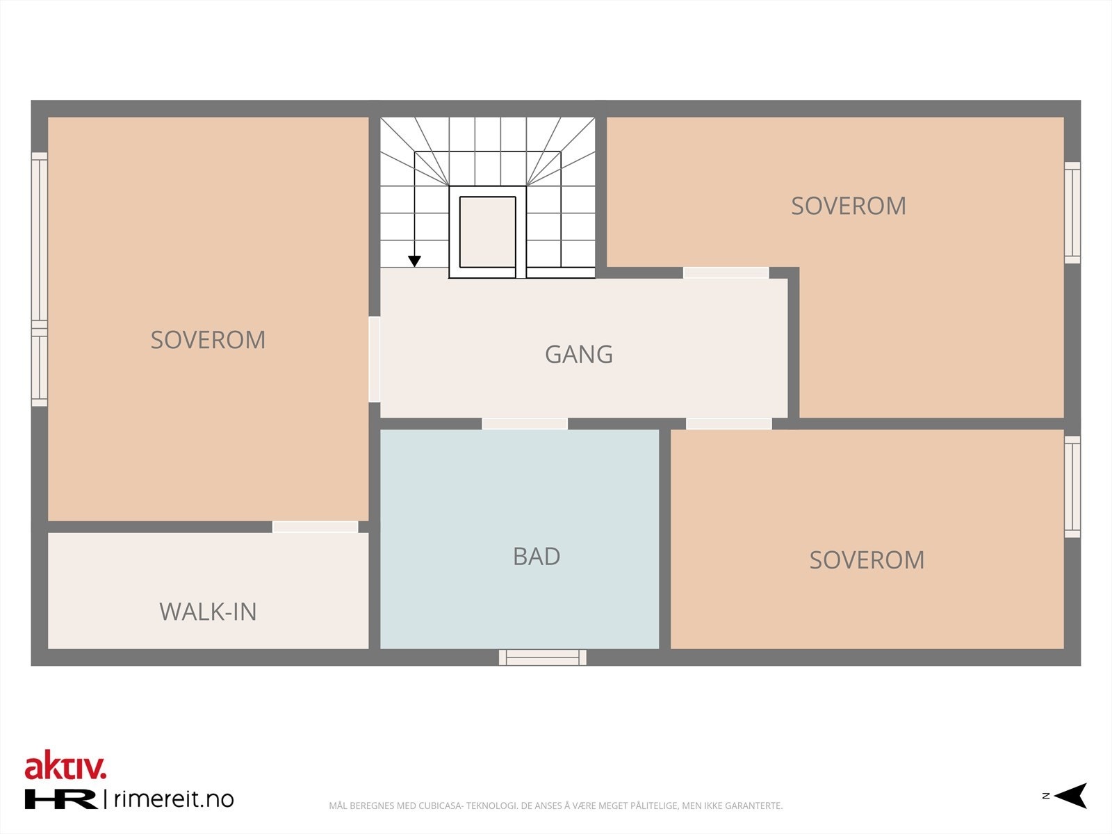 Plantegning 2. etasje Galleribilde