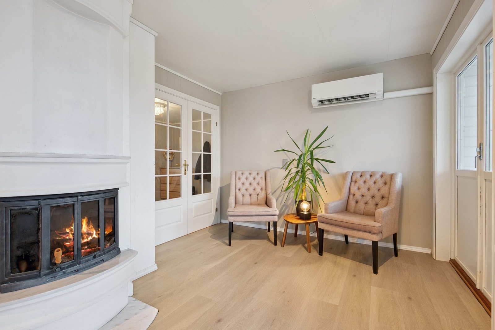 Vedfyring og varmepumpe Galleribilde