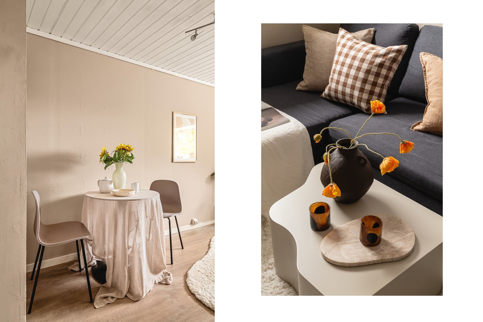 Her har du plass til en koselig sofagruppe, mediemøblement og spisegruppe. Galleribilde