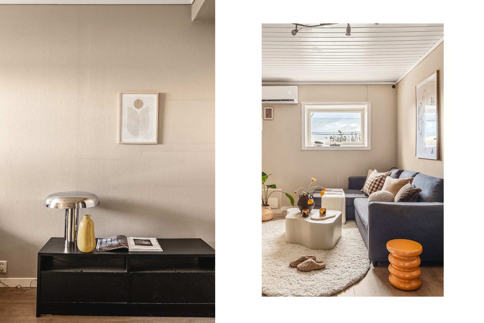 Det er installert varmepumpe i 2025 som sørger for et behagelig inneklima hele året. Galleribilde