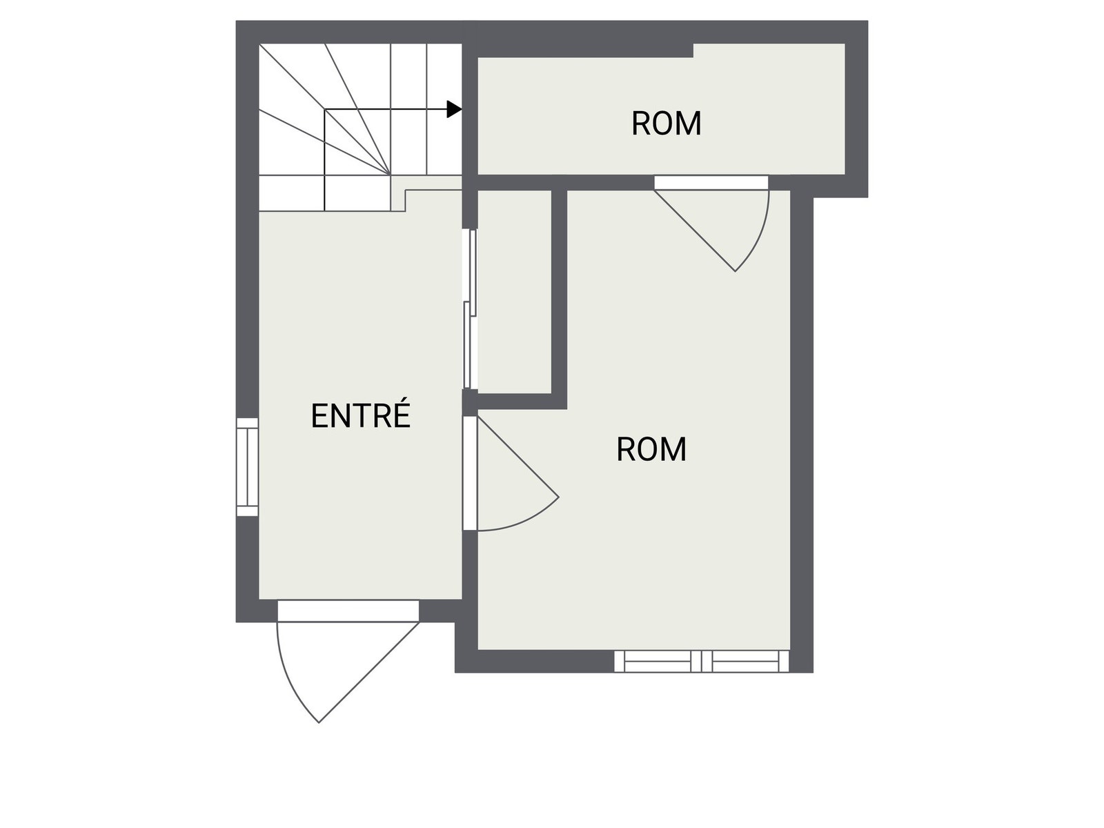 Plantegning 1. etasje Galleribilde