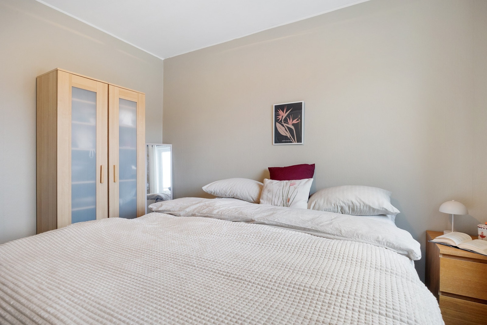 Soverommet er på nesten 8 kvm. Galleribilde