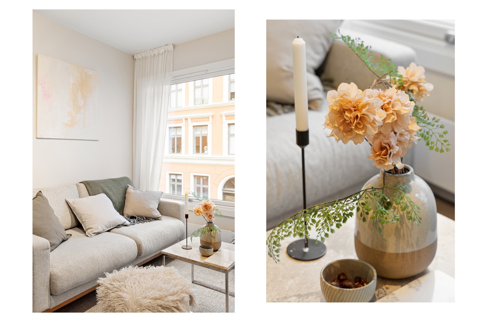 Alle overflater er slette og nymalte i 2025. Galleribilde