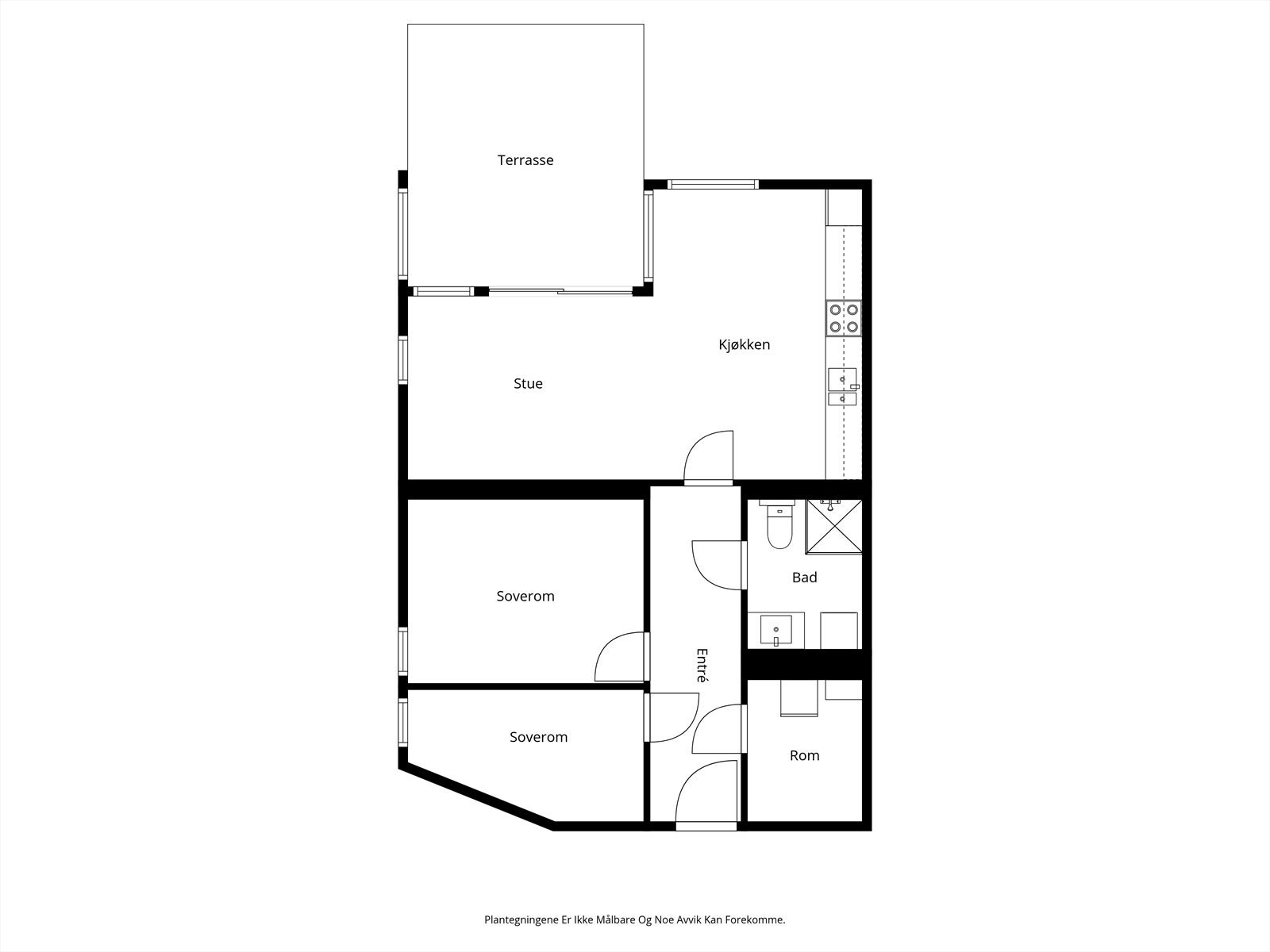 Planløsningen er arealsmart og utnytter leilighetens areal på en god måte. Galleribilde