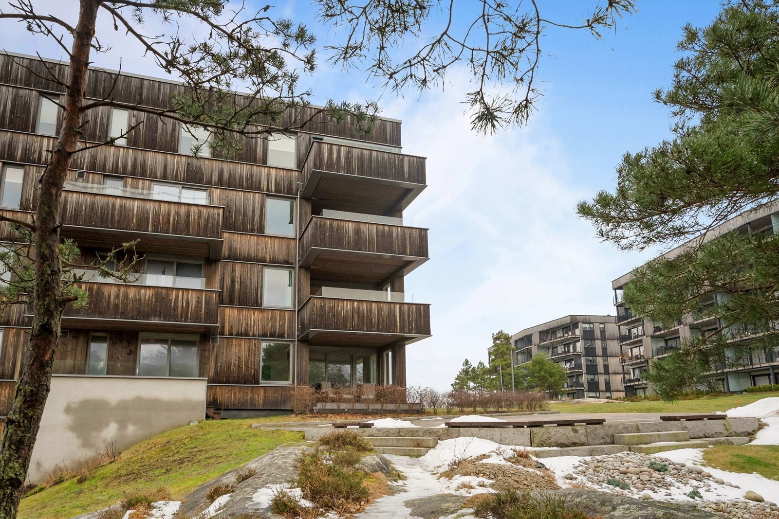 Fra borettslagets felles utearealer. Galleribilde