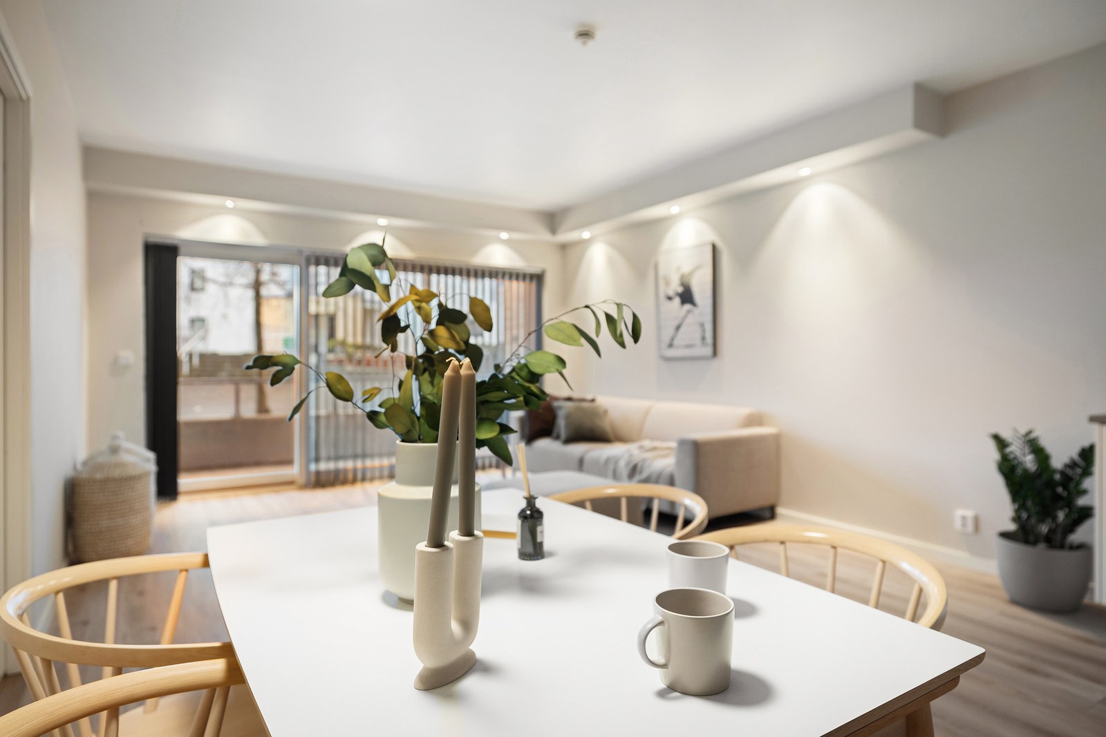 Hele leiligheten måler 69 kvm Galleribilde