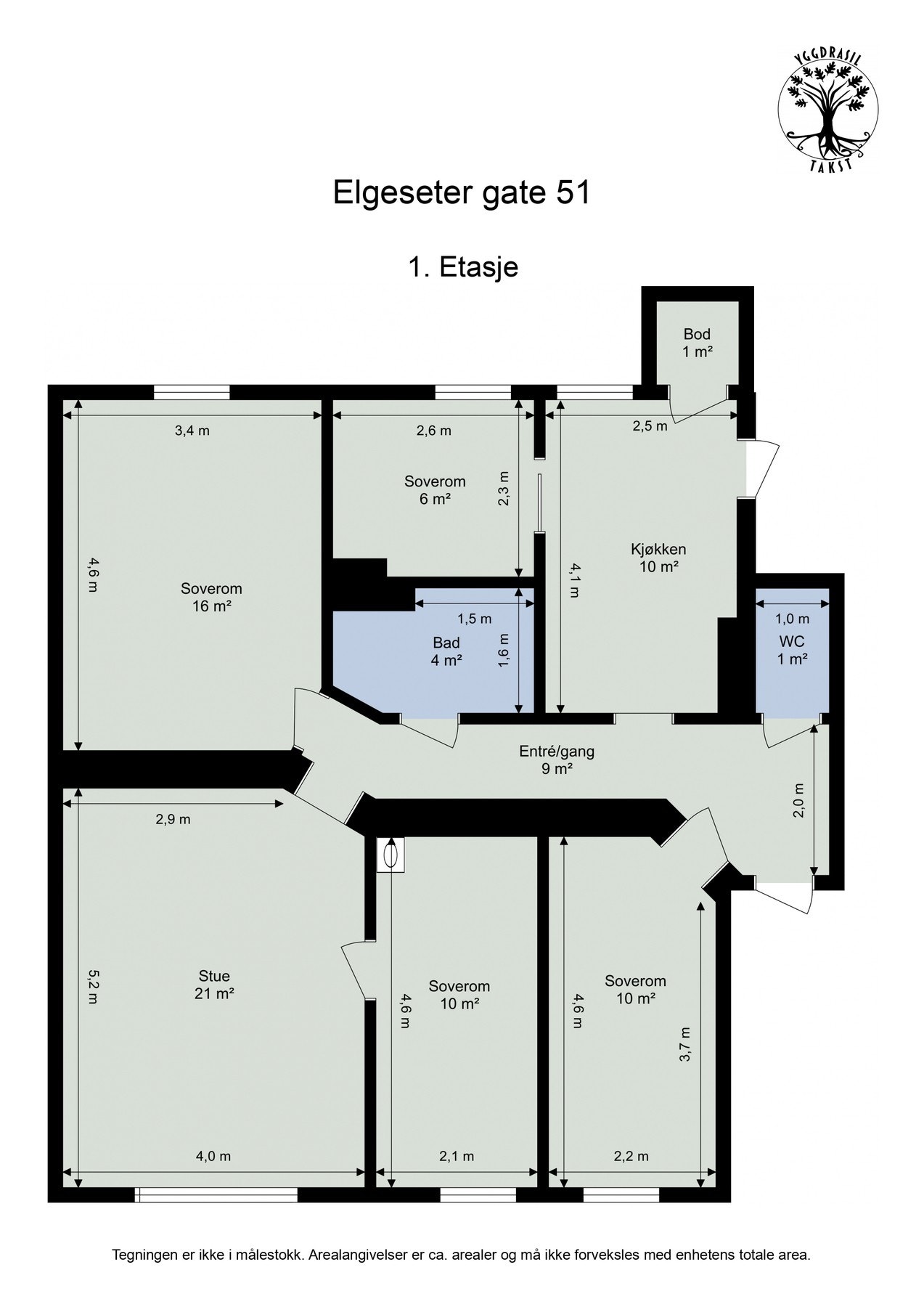 Planskisse. Galleribilde