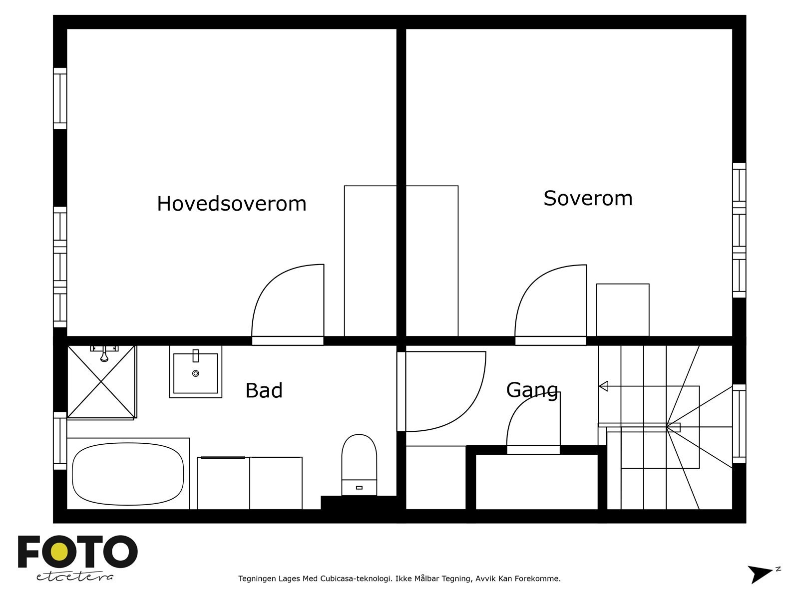 Plantegning 2. etasje Galleribilde