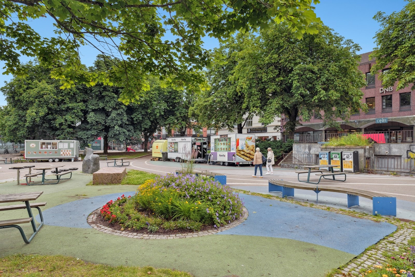 Horten sentrum har et fint sentrumsbilde. Galleribilde