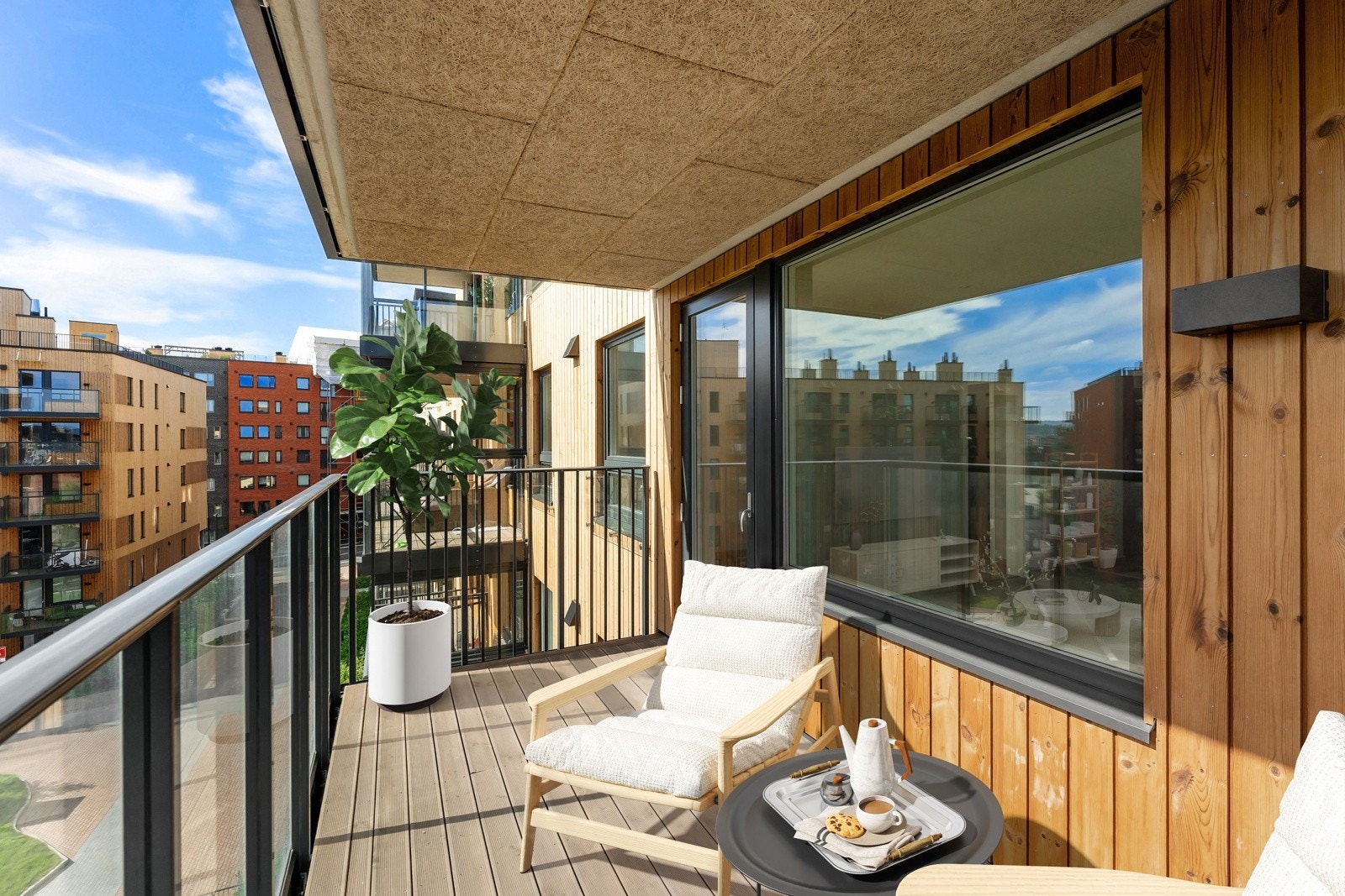 Velkommen til Tunveien 2 . En ny, lekker og innbydende 3-roms i moderne bygg fra 2025. Bildet er virtuelt møblert. Galleribilde