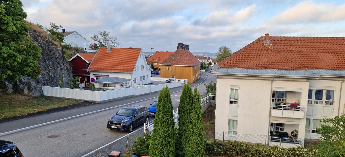 Utsikt med sjøgløtt Galleribilde