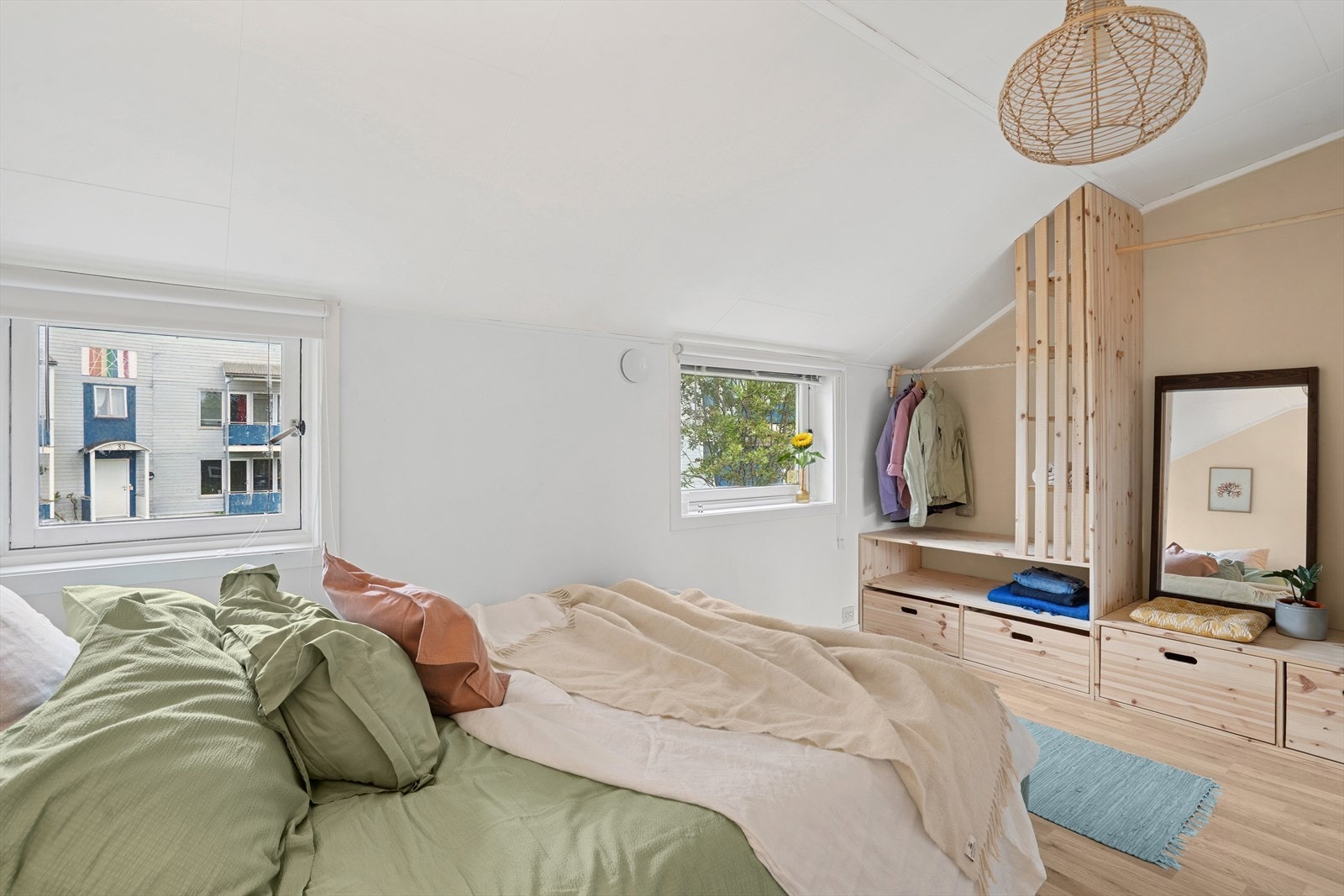 God plass til stor seng. Galleribilde