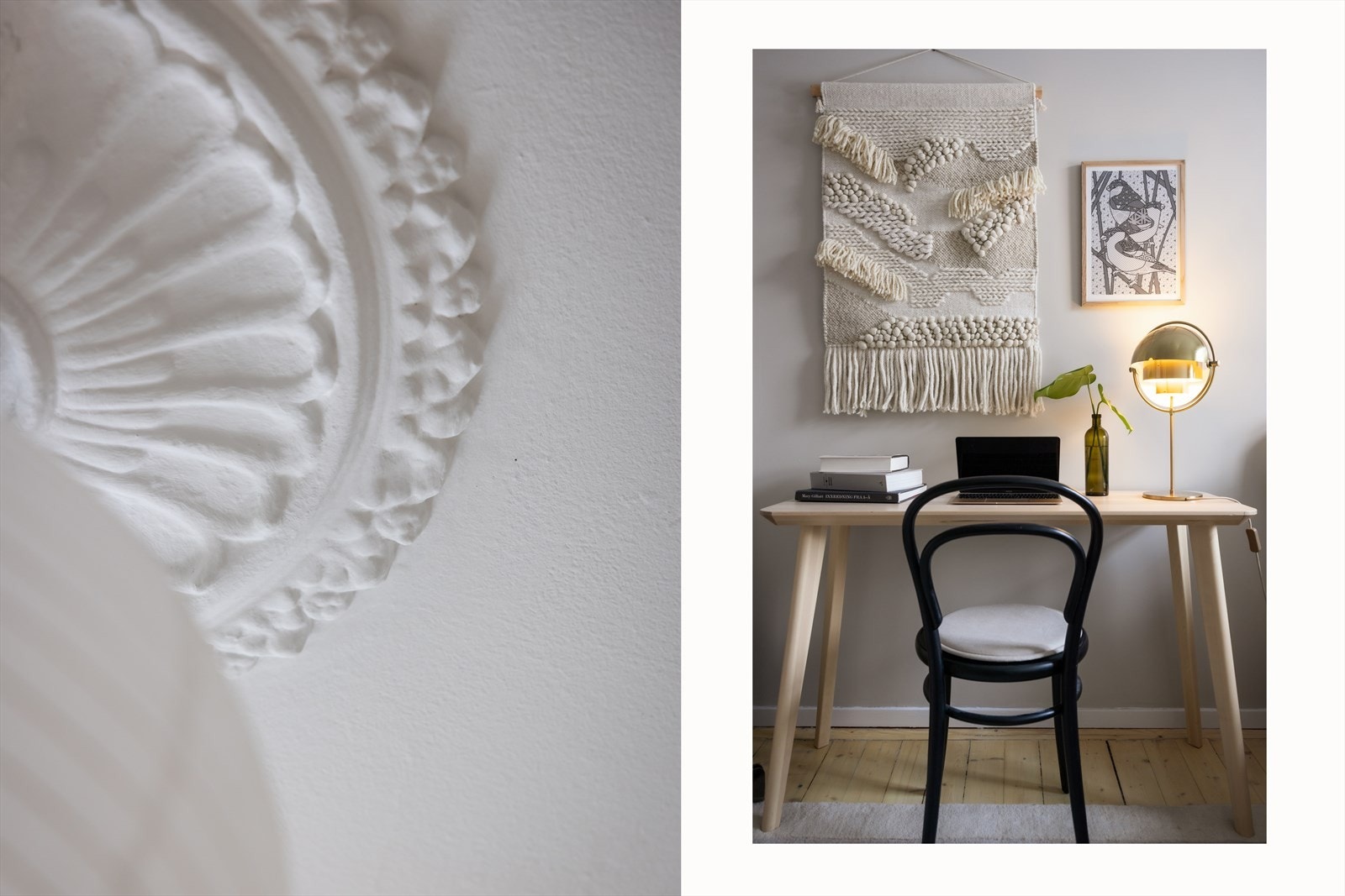 Den originale takrosetten er et vakkert, klassisk element. Galleribilde