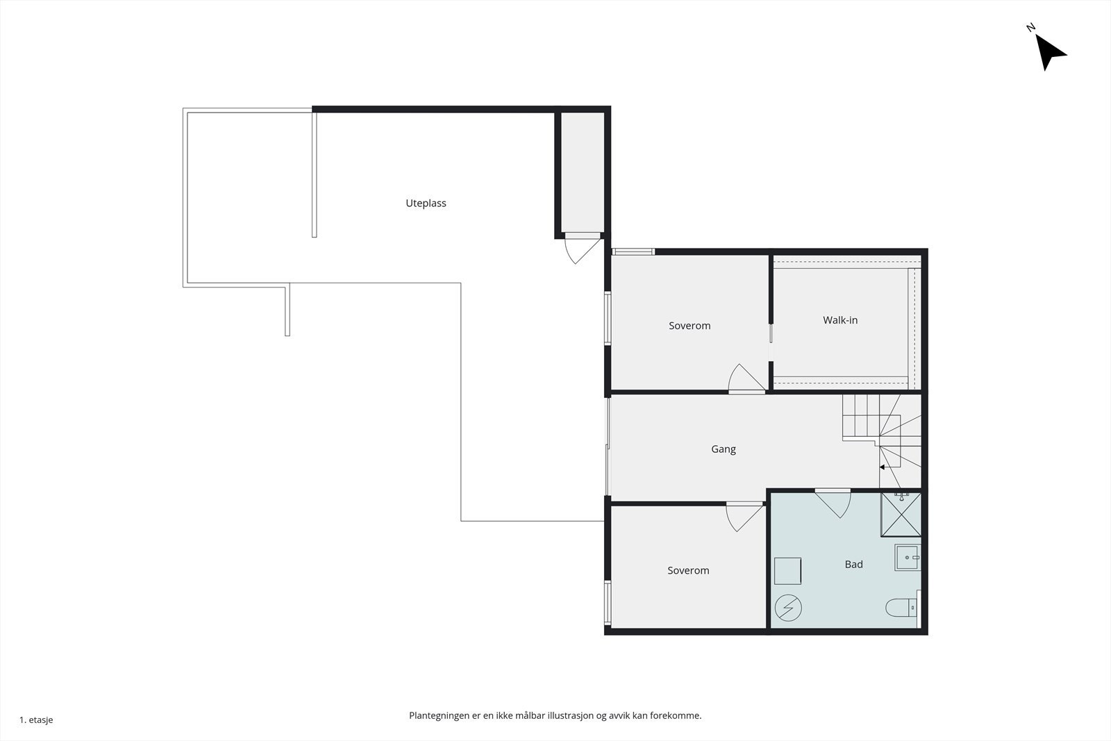 Plantegning 1.etasje Galleribilde