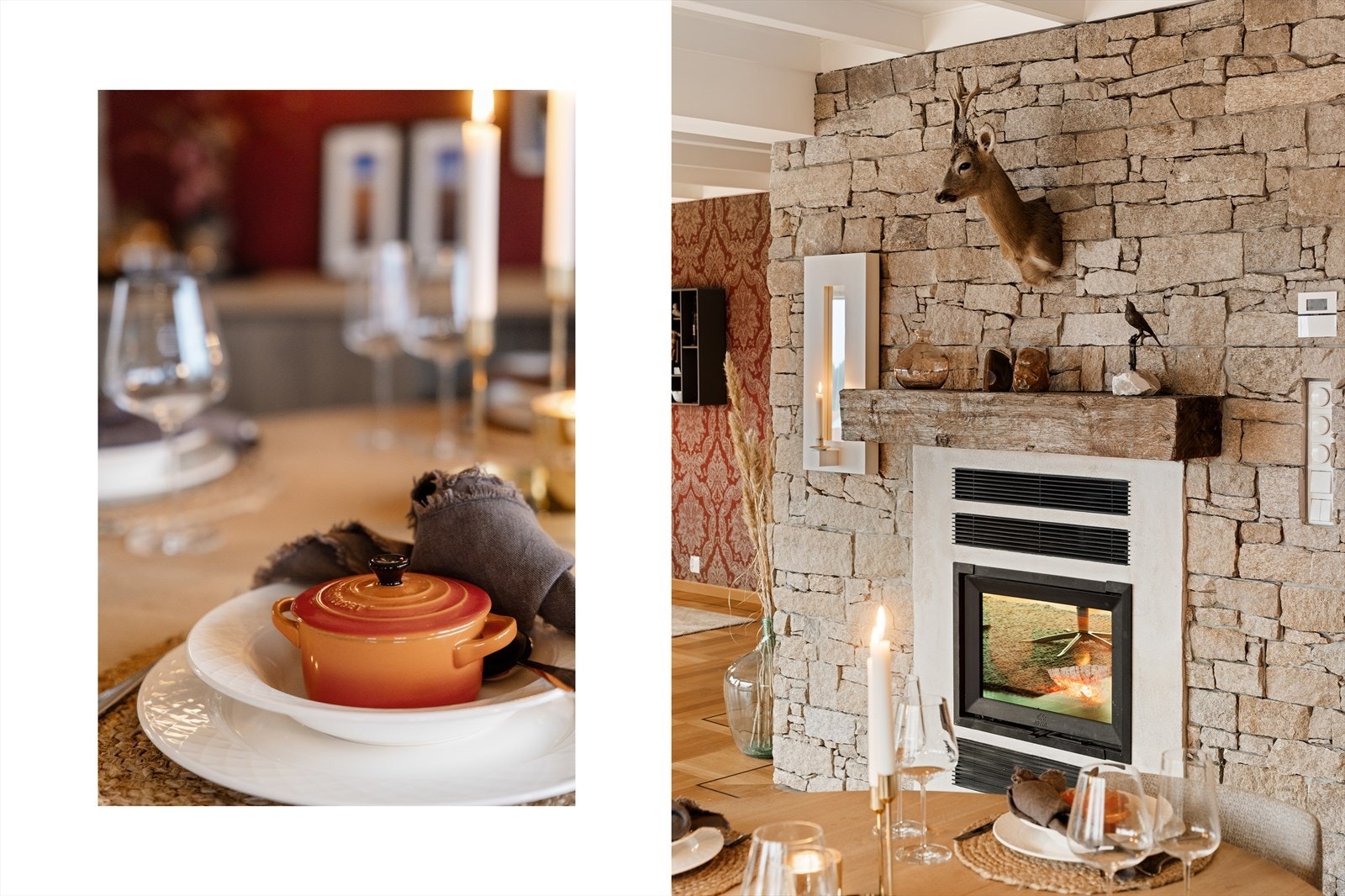 Peisovn gir varme og herlig atmosfære Galleribilde