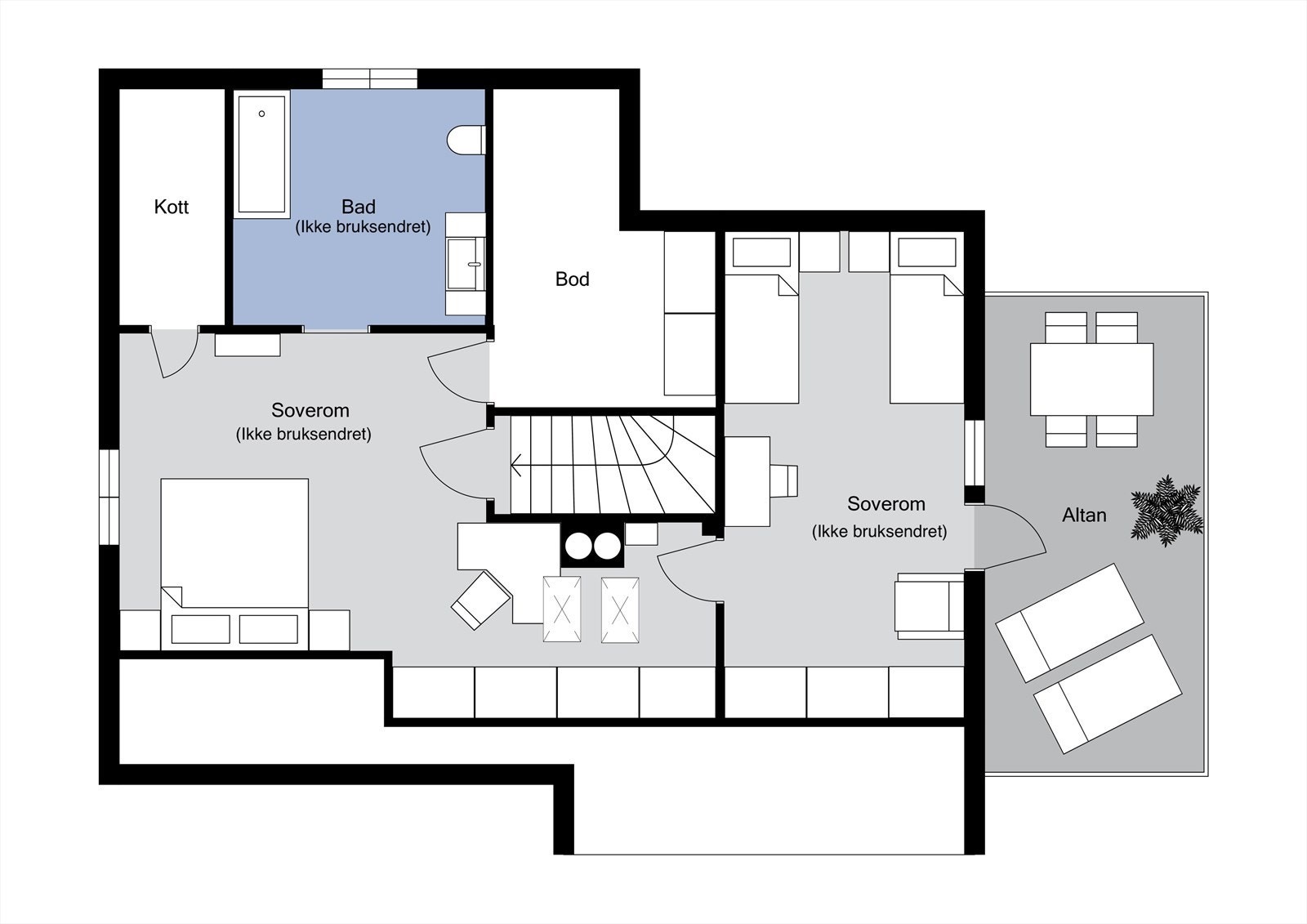 Plantegning - Loftsetasjen Galleribilde