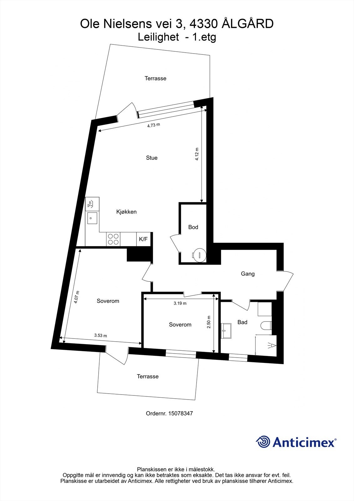 Plantegning Galleribilde