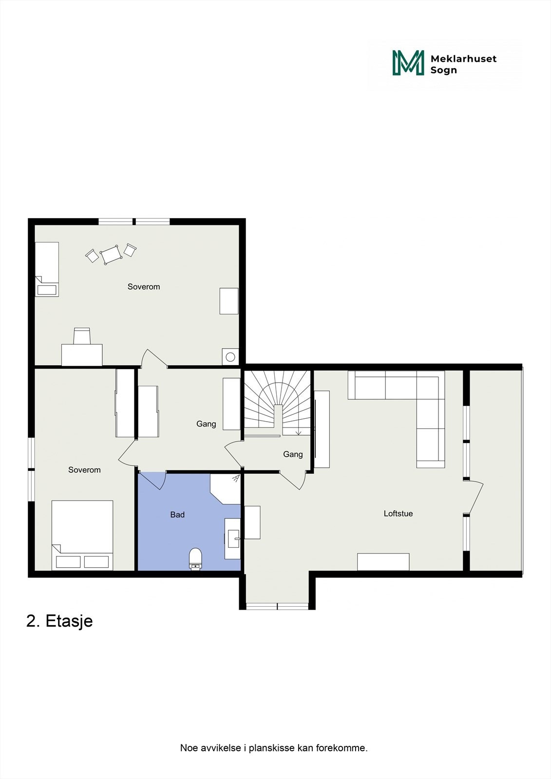 Planteikning 2.etg. Galleribilde