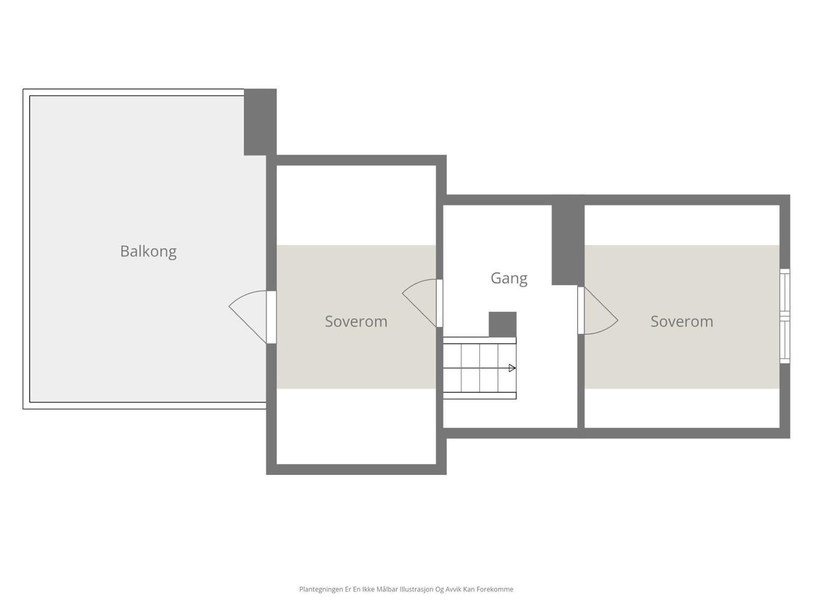 Plantegning loftsetasje Galleribilde