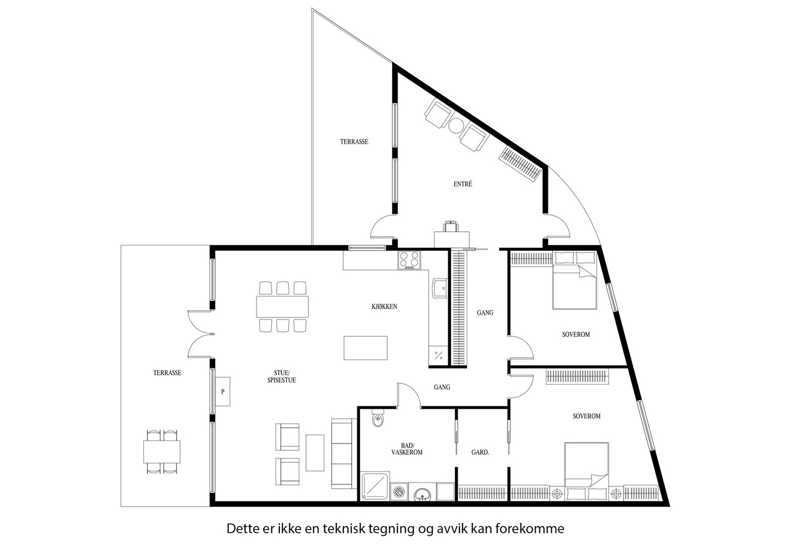 Plantegning Galleribilde