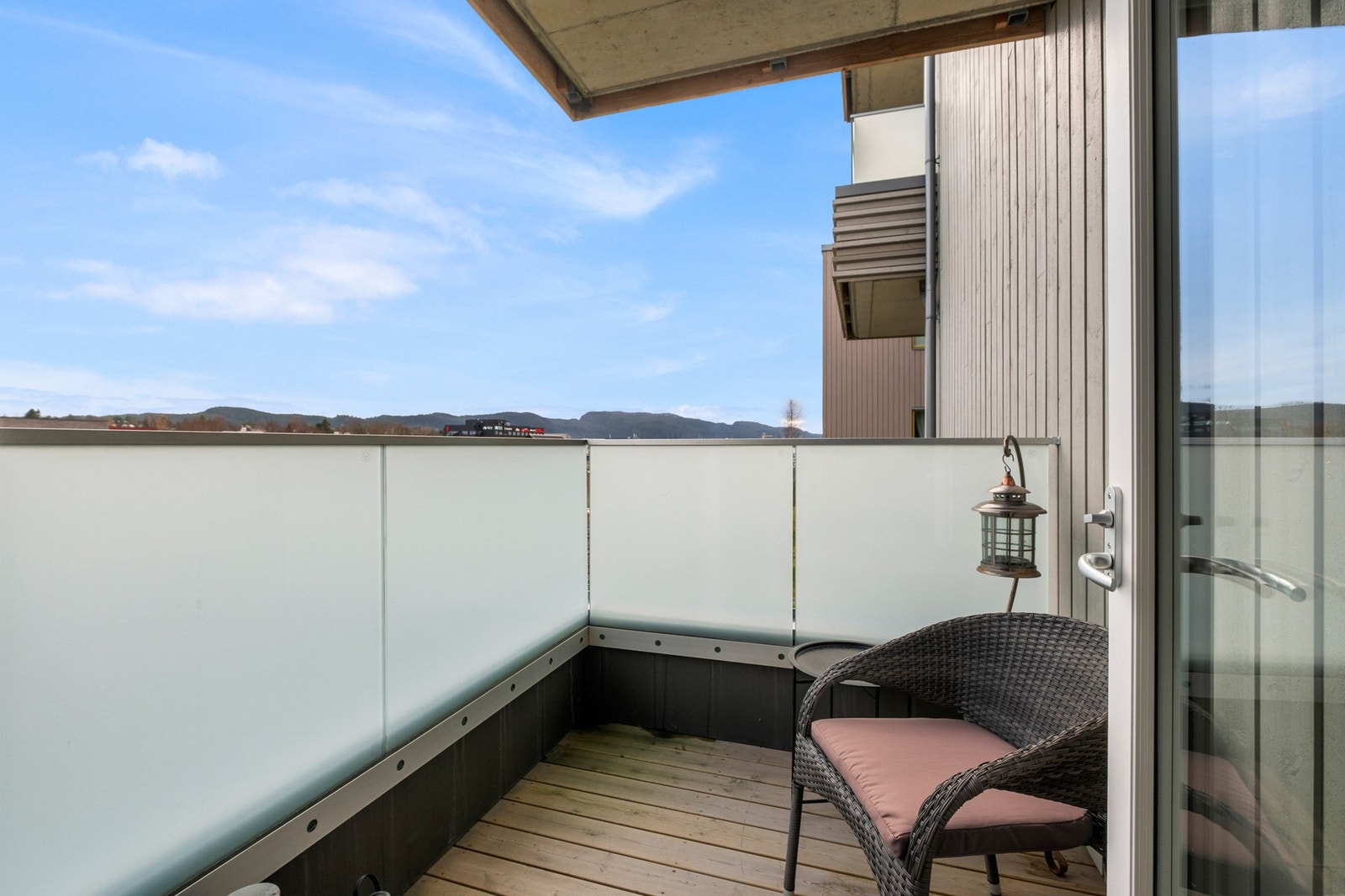 Balkongen er på 4kvm. Galleribilde