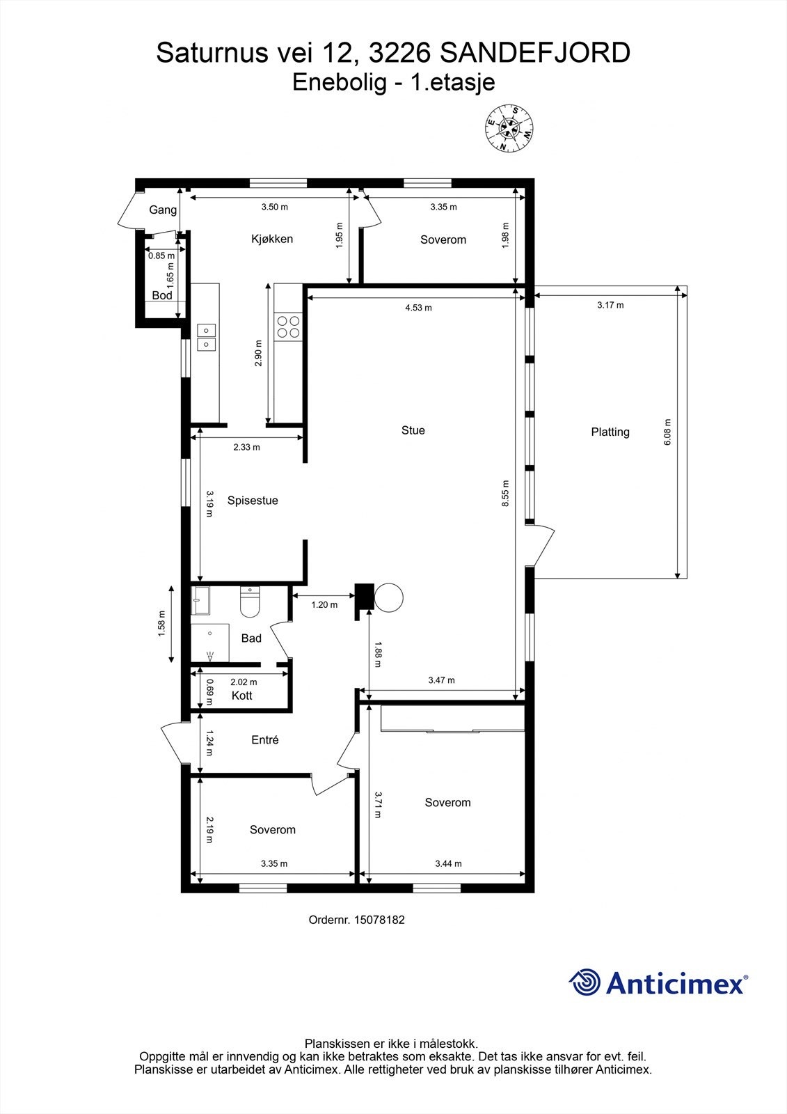 Plantegning Galleribilde