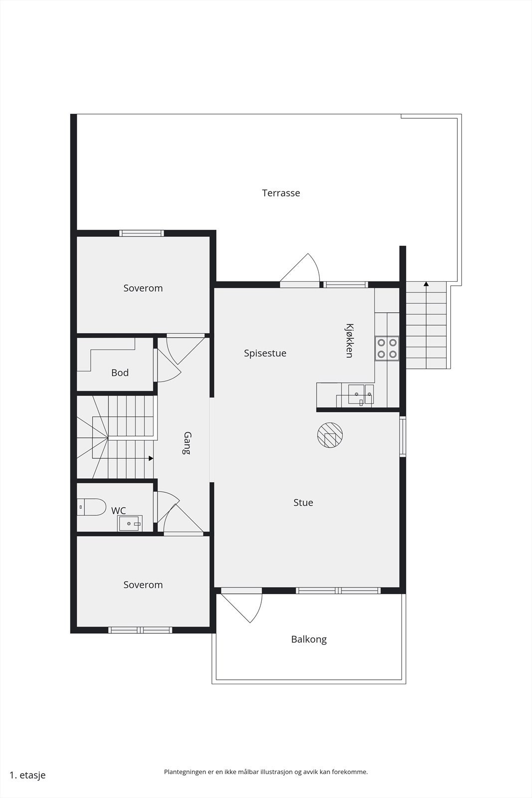 Plantegning Galleribilde