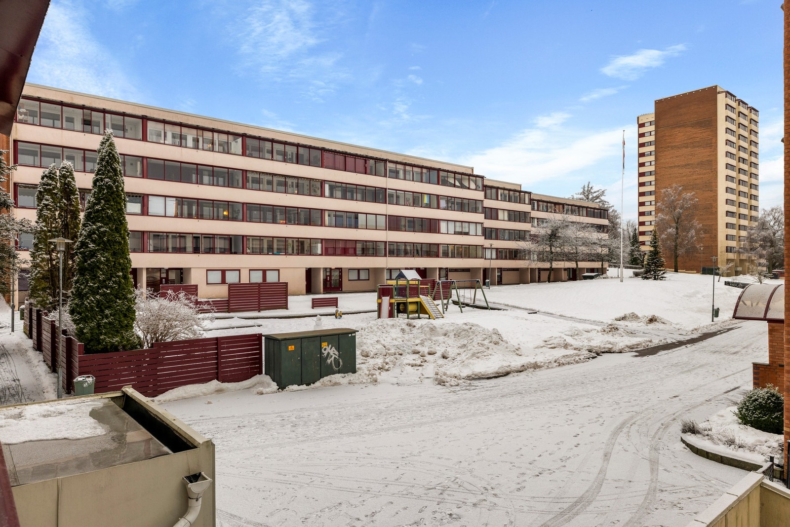 Utsyn fra balkongen Galleribilde