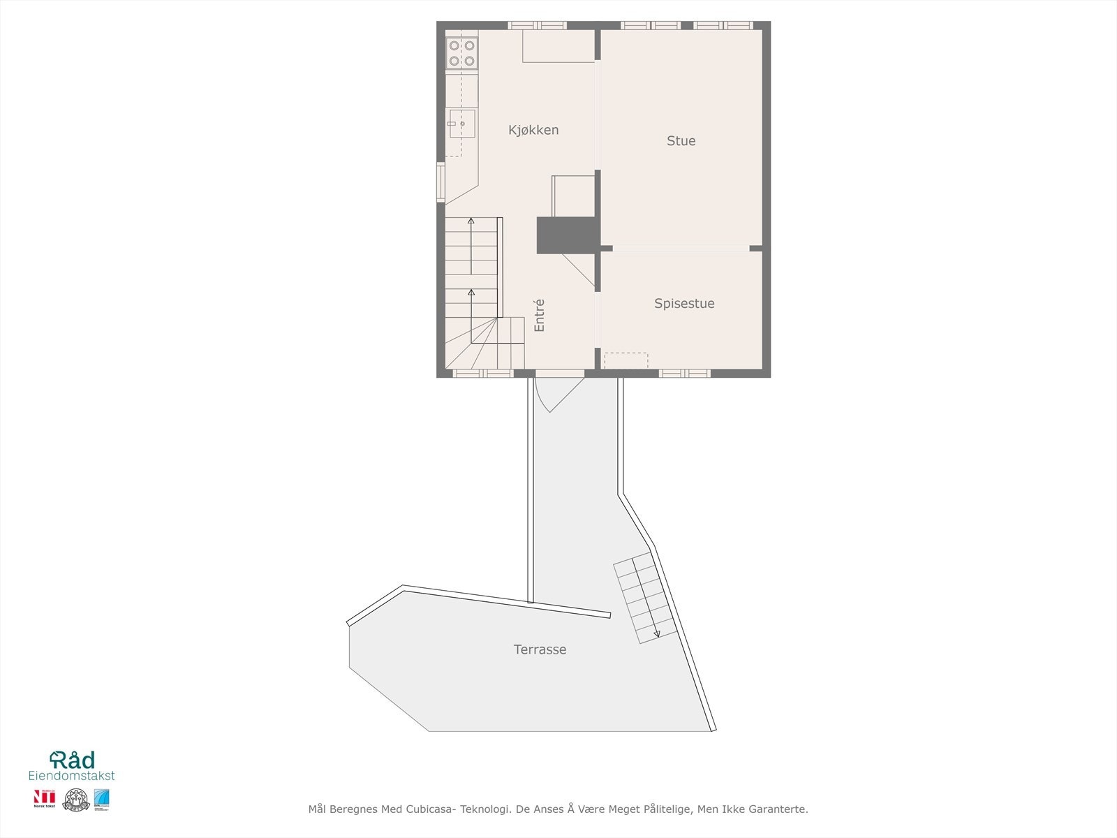 Planløsning over dagens bruk av 2. etasje Galleribilde