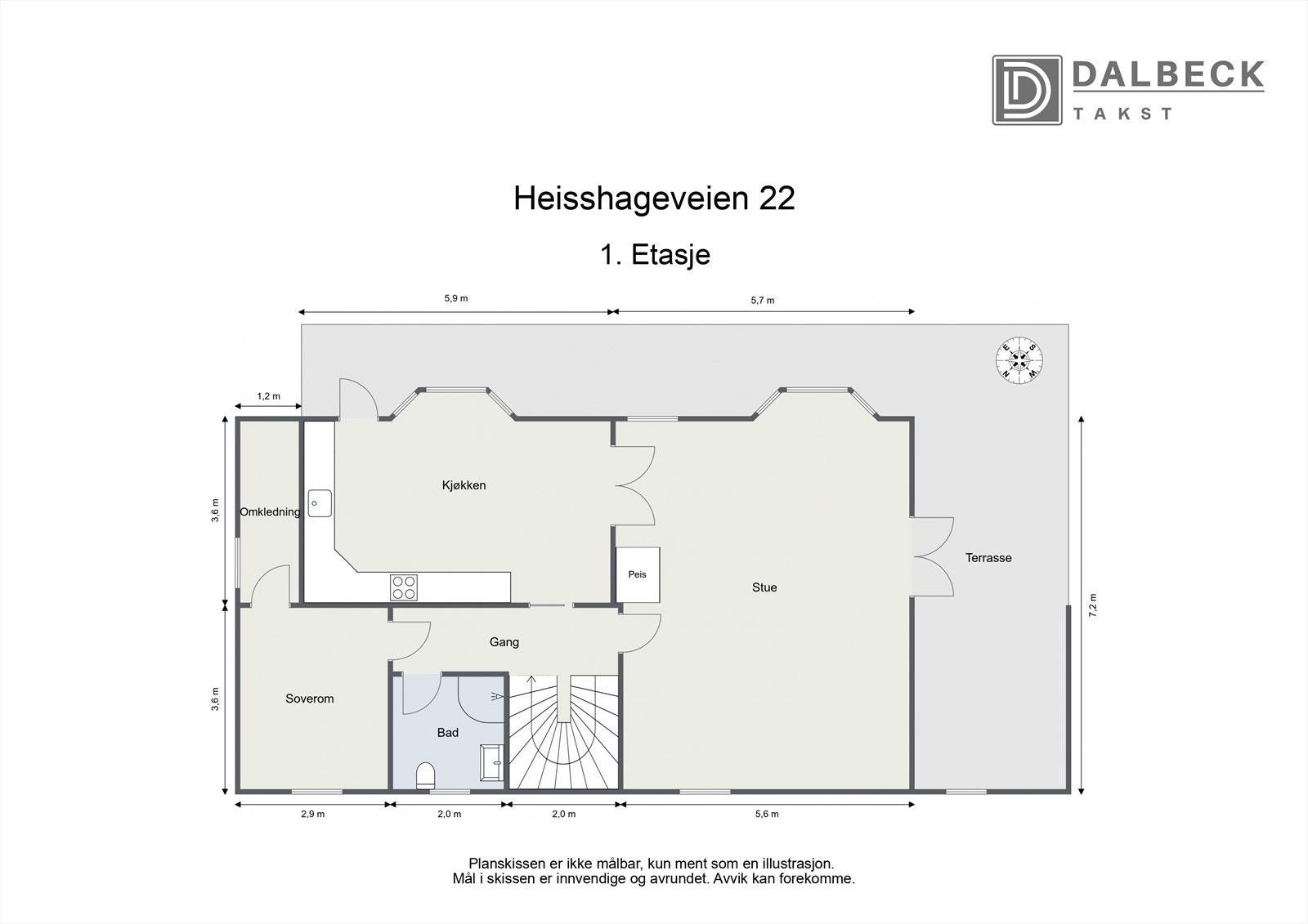 PLANTEGNING 1. ETASJE Galleribilde