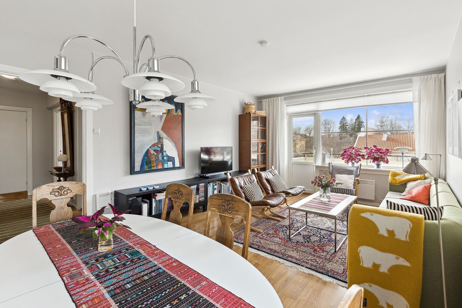 Tilgang til balkong fra stuen Galleribilde