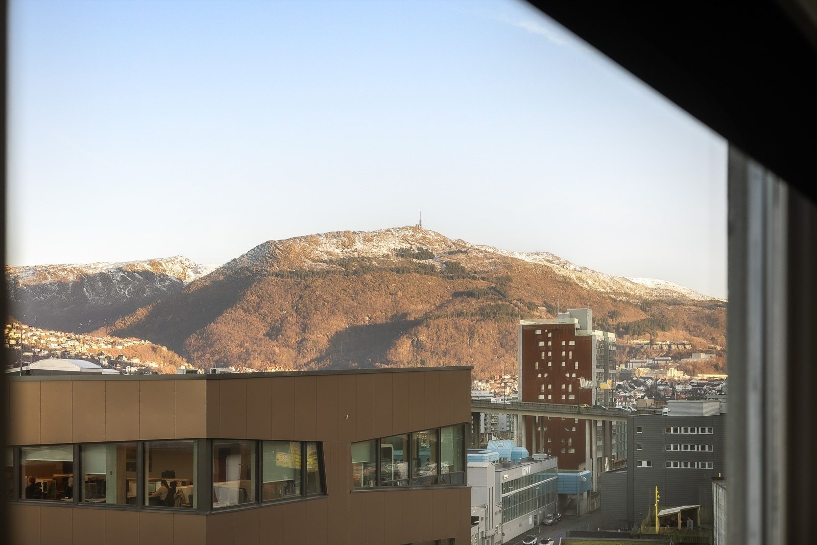 Utsikt fra vinduer Galleribilde