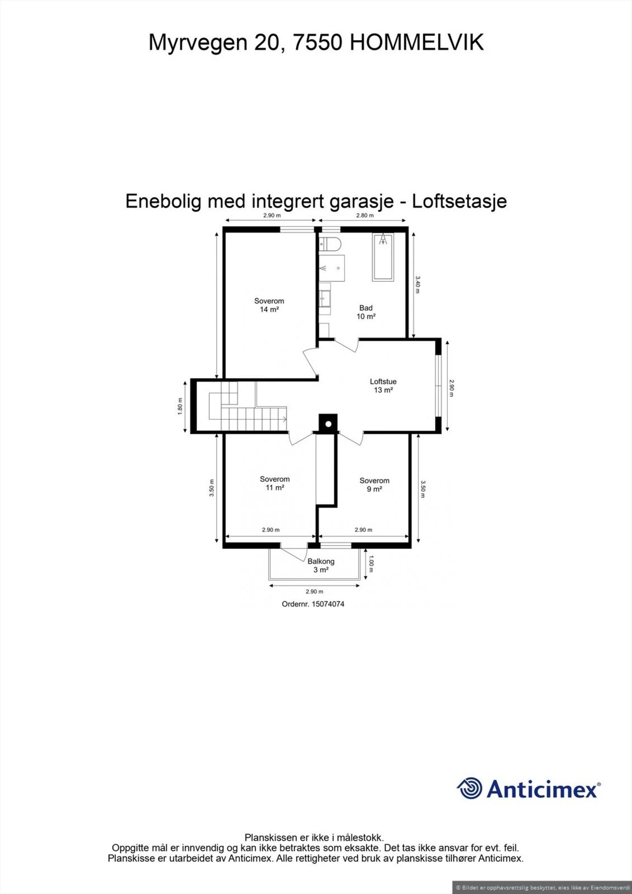 Plantegning 2. etasje Galleribilde