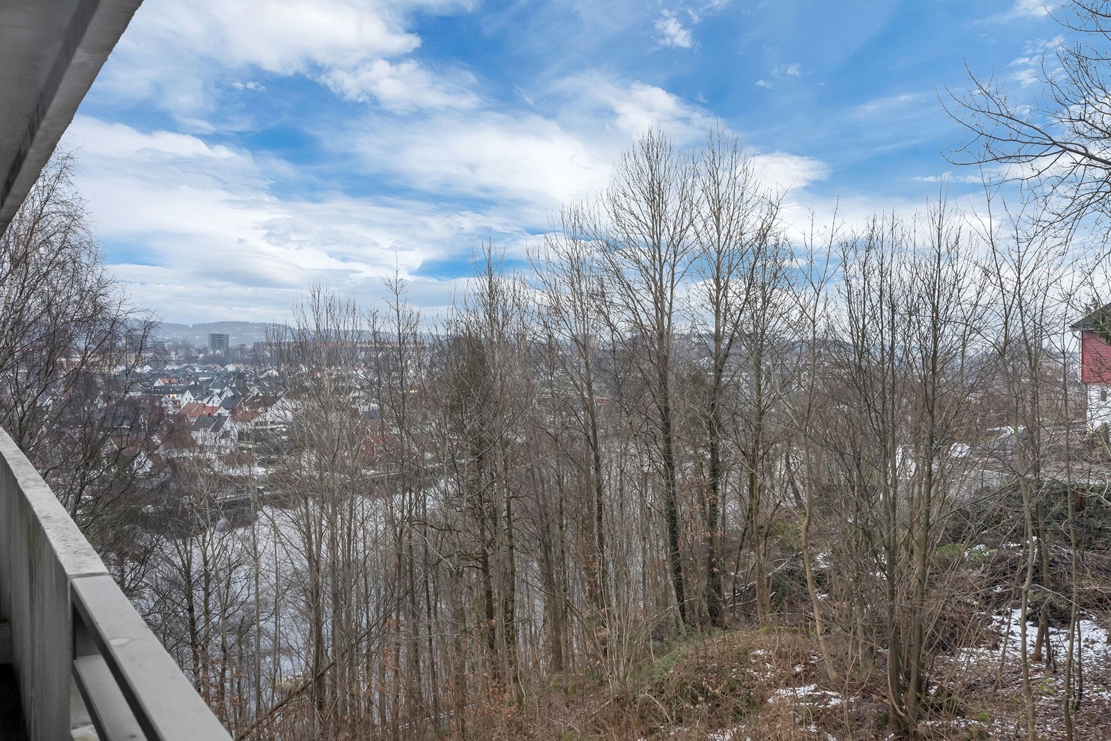 Gløtt mot Otra vinterstid Galleribilde