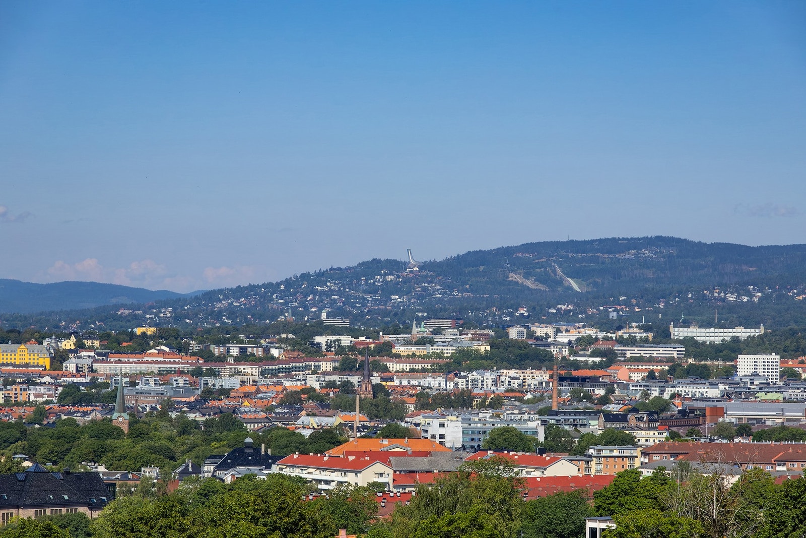 Utsikt fra takterrassen Galleribilde