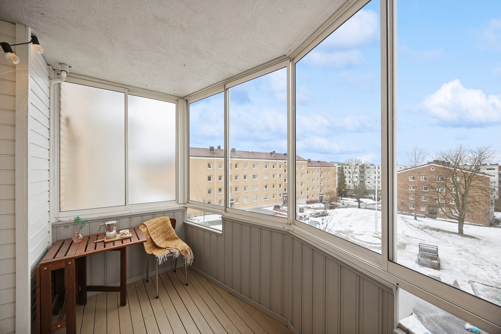 Flott utsikt fra balkongen. Galleribilde