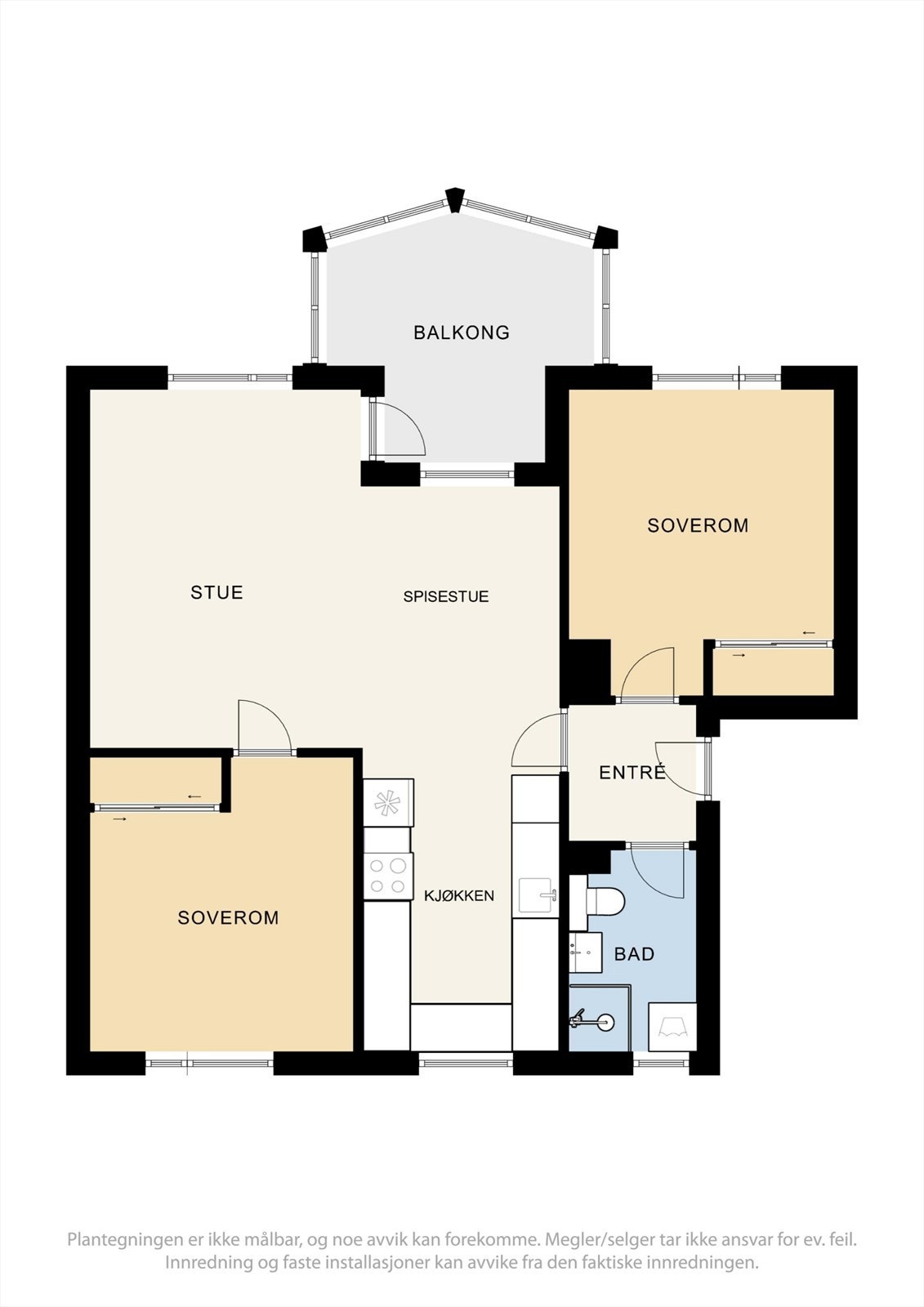 Boligen har en god planløsning med en praktisk rominndeling. Galleribilde