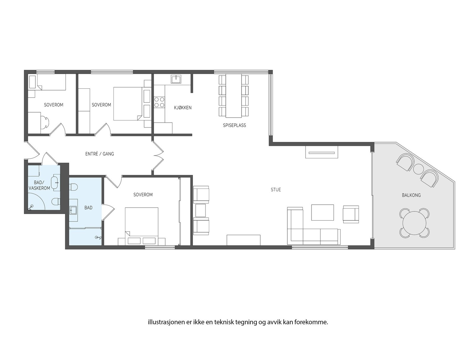 Planløsning 3 etasje Galleribilde