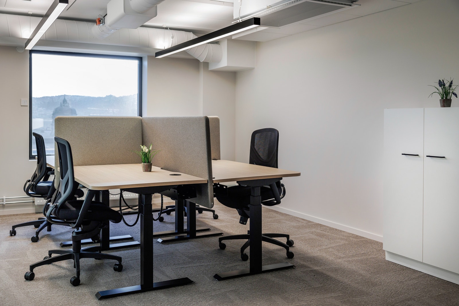 4-manns Premium privat kontor Galleribilde